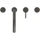 4-Loch Wannenrandarm von Ideal Standard mit einem Auslauf, einem Stab-Hebel und einem Umsteller in Magnetic Grey.